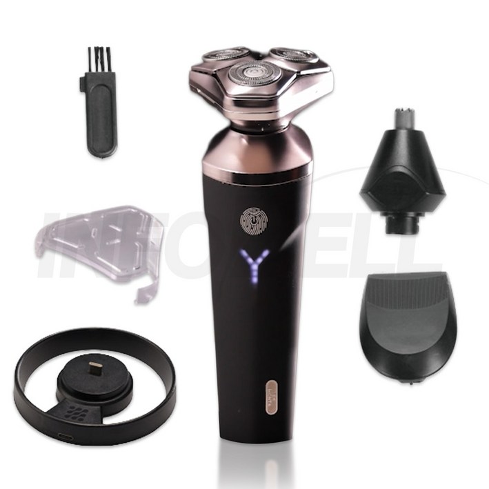 TV홈쇼핑정품 인포벨독일 몬타 3헤드 방수 전동 면도기 1세트 남자 남성 콧털 제거 바리깡 3 in 1 휴대용 트리머