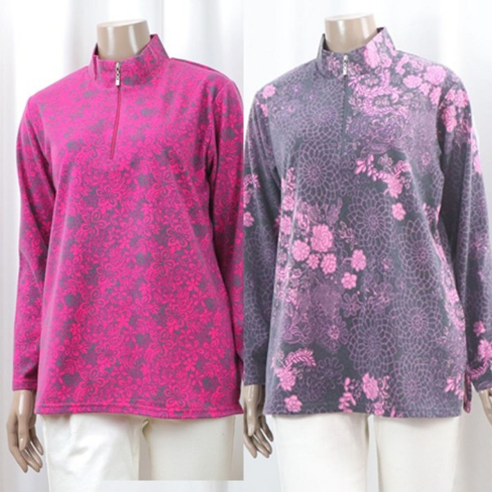 마더송 할머니티 어르신상의 시니어 겉기모 반집업 요양원 겨울 7080옷