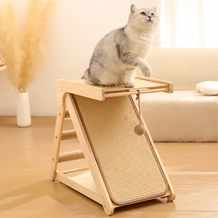 EVIO 미니 캣타워 고양이 원목 스크래쳐