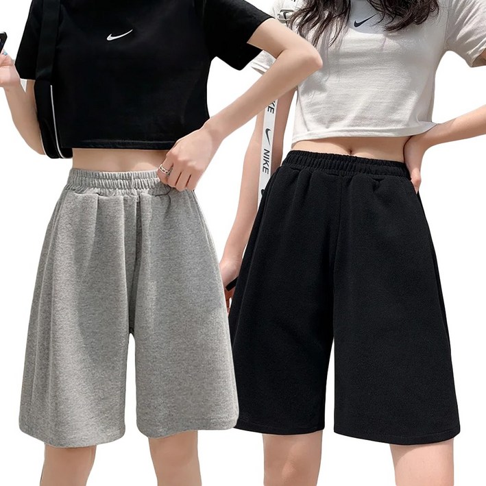 코코라벨라 여성 5부 트레이닝 반바지  2종세트