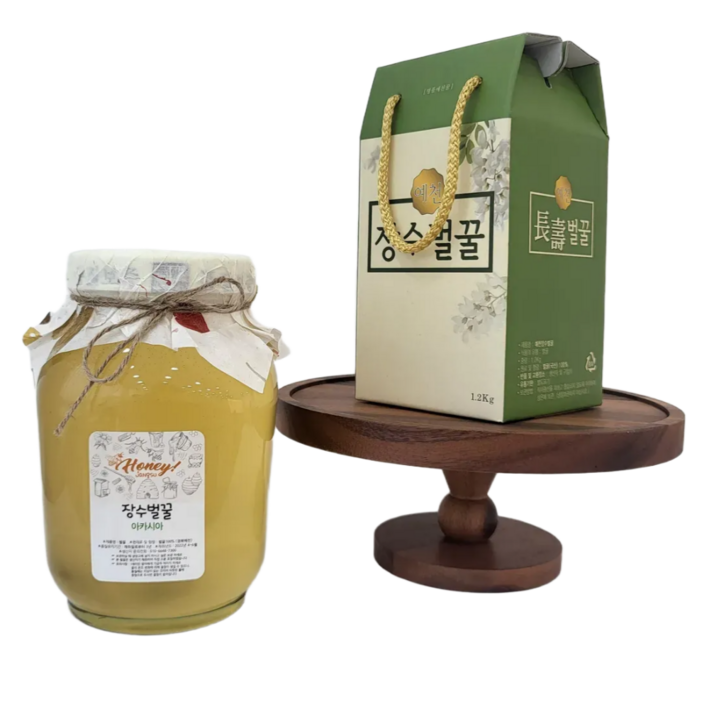 장수벌꿀 아카시아꿀 자연 벌꿀 2.4kg 대용량, 2.4kg, 2개
