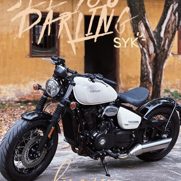 크루즈 오토바이 바이크 고급 출퇴근 500cc 클래식 50마력 커스텀 화이트