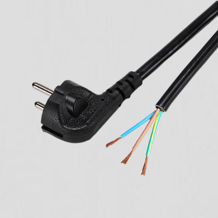AC전원케이블 1.0SQx3C 전기코드 파워코드 접지플러그, 1개, 5m