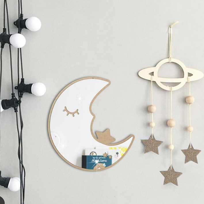 우드 구름 아이방인테리어 행성 원목모빌 가랜드 아기방 꾸미기