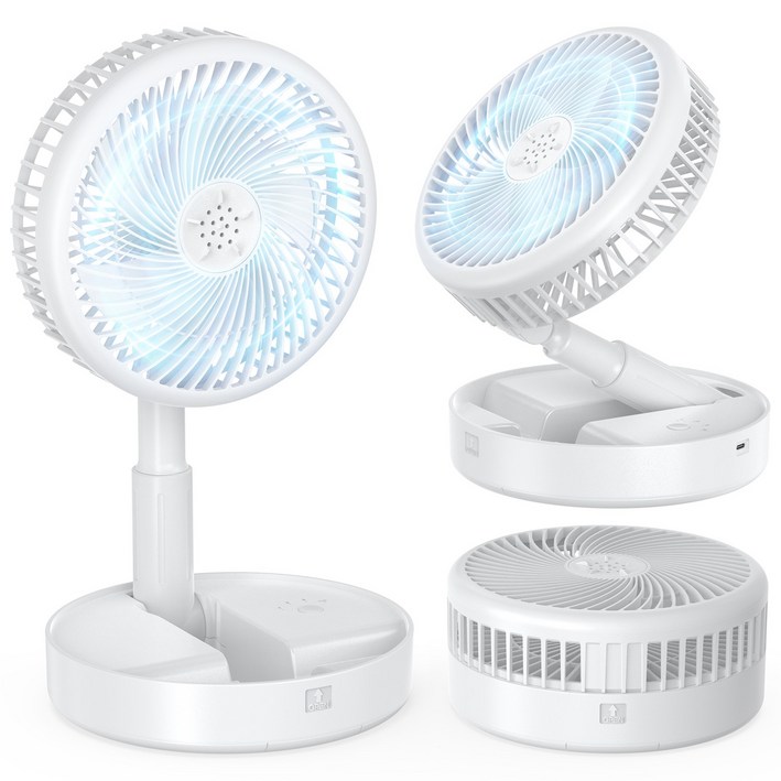 UOOFON 무선 탁상용 선풍기 휴대용 접이식 캠핑 BLDC 무소음