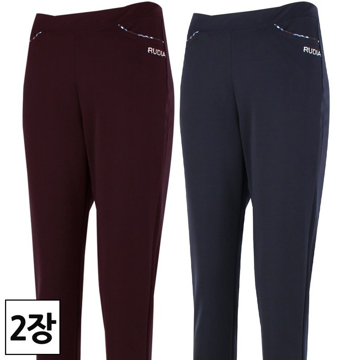 2장 더맨월드 겨울 여성용 MWRD 쭉 편한 밴딩바지 11  여자 국산 기본 외출복 실내복 일상복 고무 밴드 긴바지