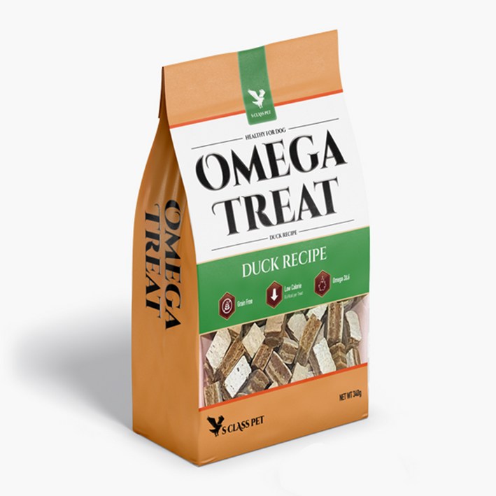 펫보타닉스 오메가트릿 오리 간식 340g, 단품, 340g, 1개