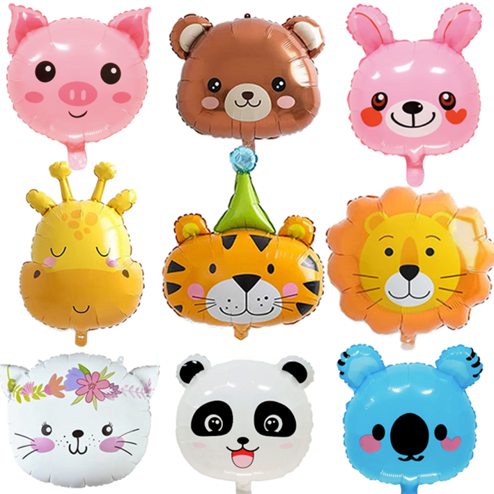 파파 파티 동물 공룡 풍선 생일 세트