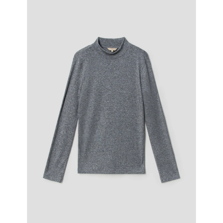[BEANPOLE] 빈폴 레이디스  [Essential] 그레이 울 블렌드 하프넥 티셔츠 (BF1941C013)