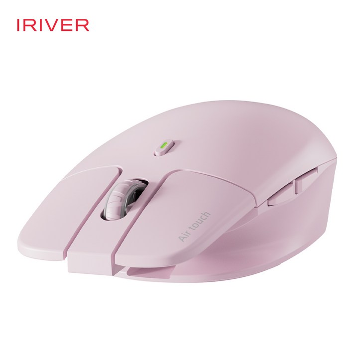 아이리버 항균 충전식 멀티페어링 초경량 블루투스 저소음 무선 마우스 Air Light Fit 핑크, 핑크