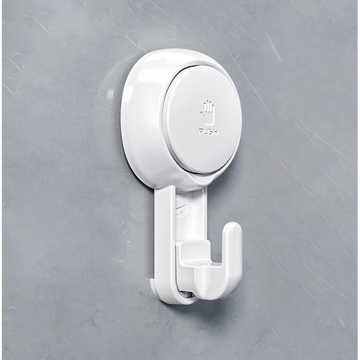 물세척으로 재사용 가능한 다용도 흡착식 걸이방수방습 걸이, 4개, 가는 고리