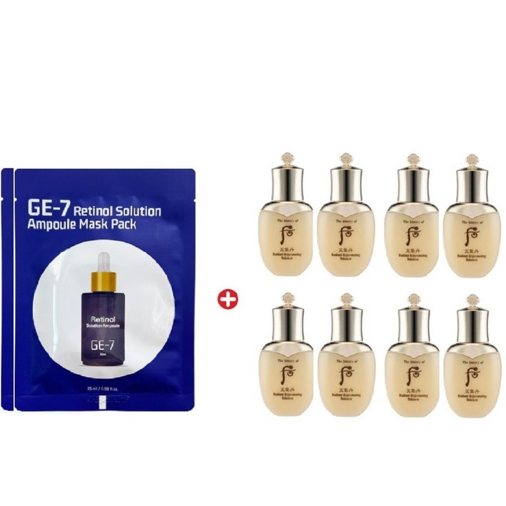 GE7 레티놀 에코 마스크2매/천기단 화현 2종각25mlx4세트