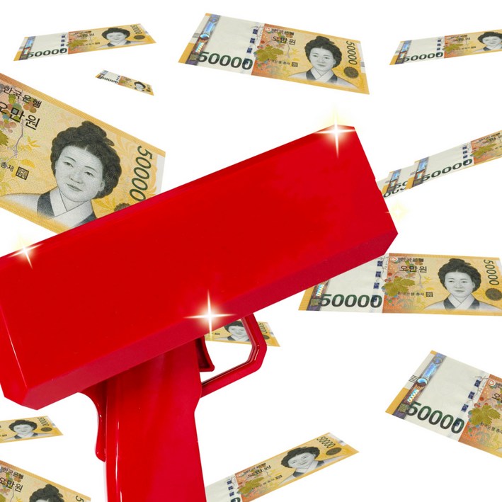 폼나는세상 머니건 레터링 돈총 돈다발 부모님 생신 생일선물 이벤트 용돈총