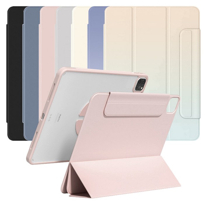 태블리스 아이패드 마그네틱 분리형 듀얼 커버 케이스 MW-68, 블랙, 1개