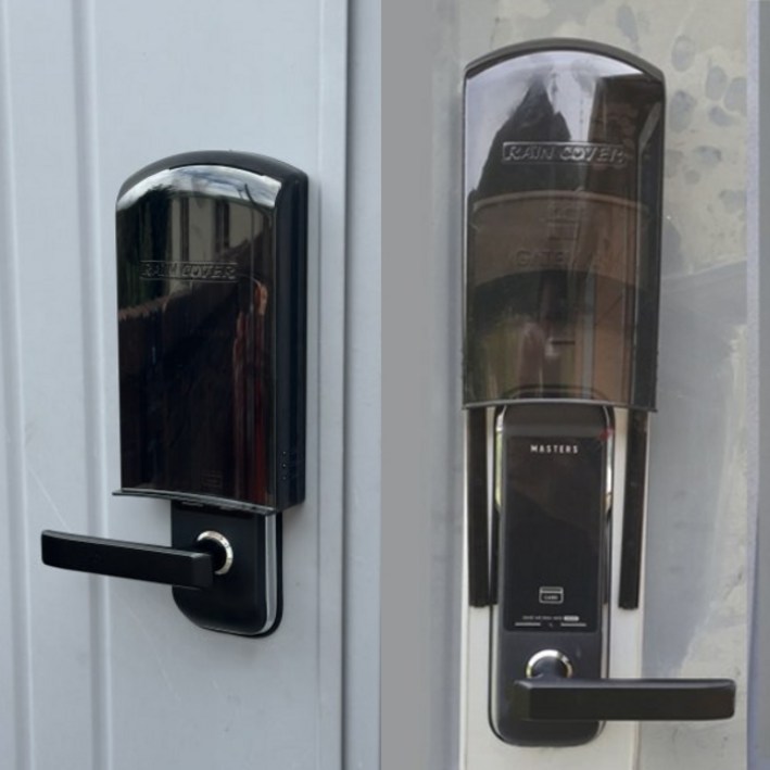 도어락레인커버 번호키레인커버 방수커버 빗물방지 비막음 번호키방수