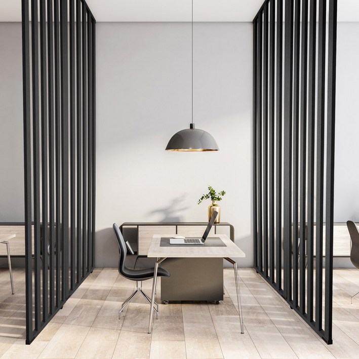 우드톡 설치가 쉽고 연결이 깔끔한  스트라이프  공간분리 간살 가벽 파티션 칸막이 가림막