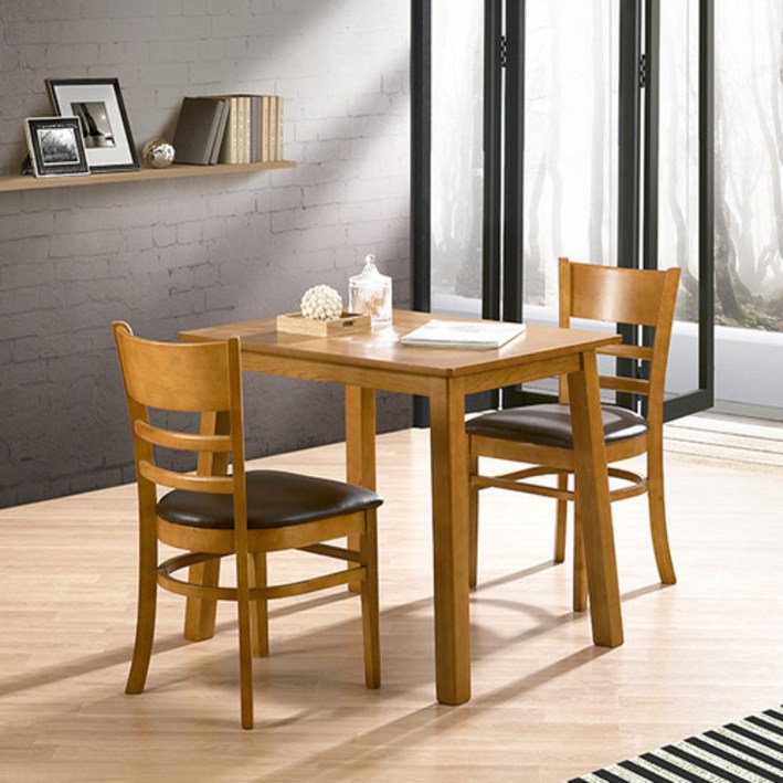 이케아 식탁 2인 거실 주방 테이블 원목 의자 홈카페 다이닝 원룸 인테리어 작은, 엔틱