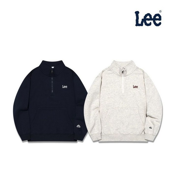 {백화점 정품} Lee 키즈 반짚업 스몰트위치 기모 맨투맨 LK2504CR83