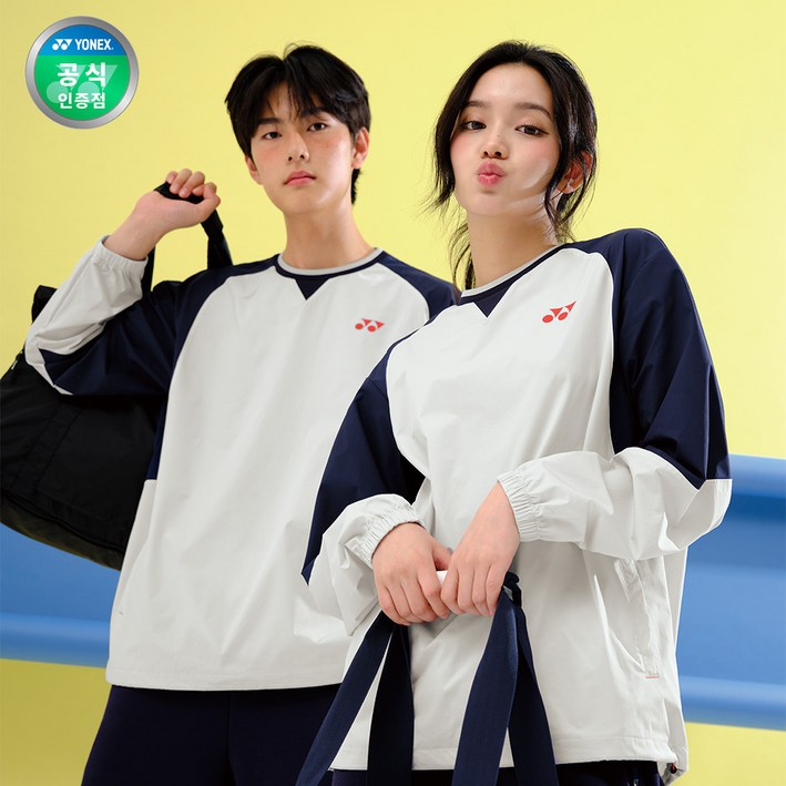 요넥스 253JJ003U 배드민턴 공용 라운드넥 아노락 바람막이