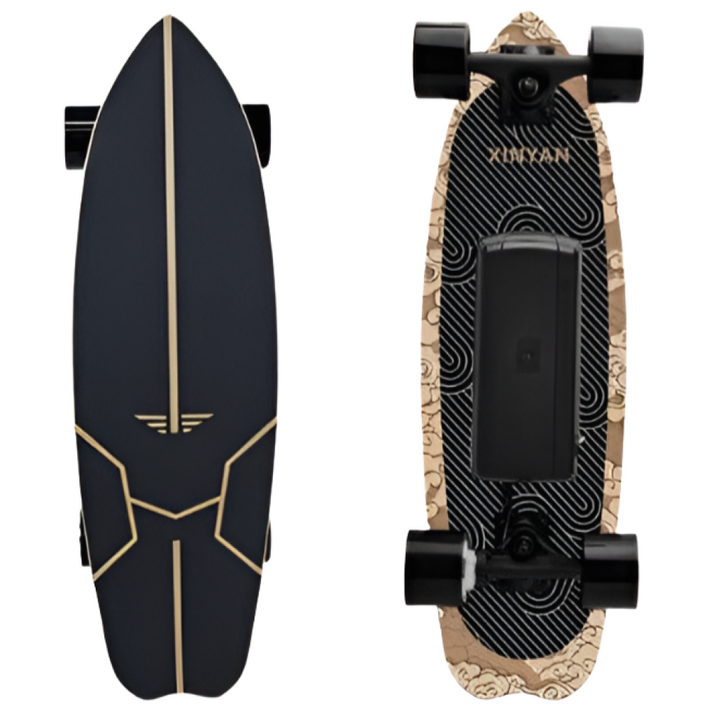 잇림보두 프리미엄 단풍나무 보드 전동 스케이트 보드 전동 보드 스마트 원격 제어 미니 크루져 전기 스케이트 모터 성인, 1개