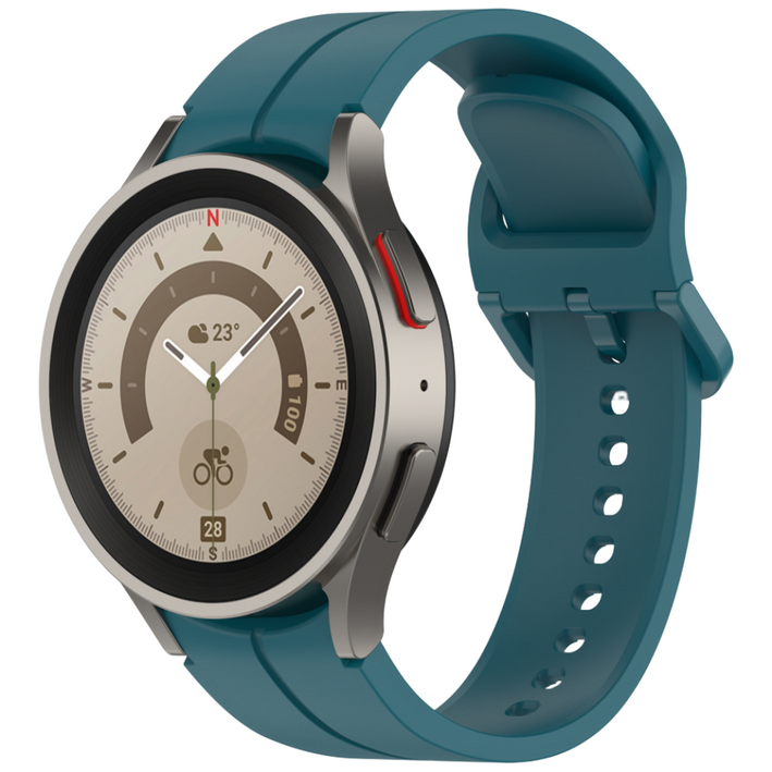 TAOMI 갤럭시워치5, 4 호환 센터라인 실리콘 스트랩