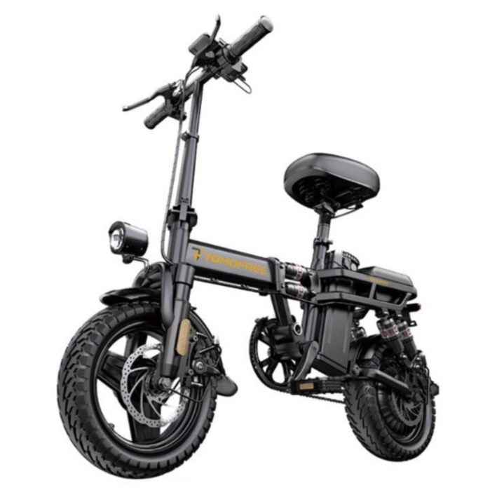 토모프리 접이식 전기 자전거 자토바이 전동 자전거 바이크, 디럭스/3단 속도조절/자동차용 S클래스 배터리, 카본