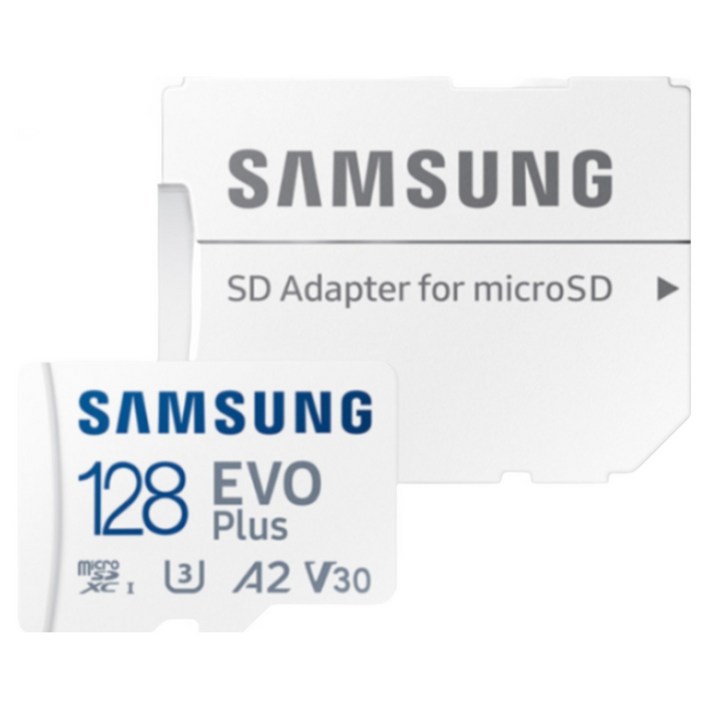 삼성전자 공식인증 정품 마이크로 SD카드 EVO PLUS MB-MC128SA/KR + SD카드 케이스 패키지