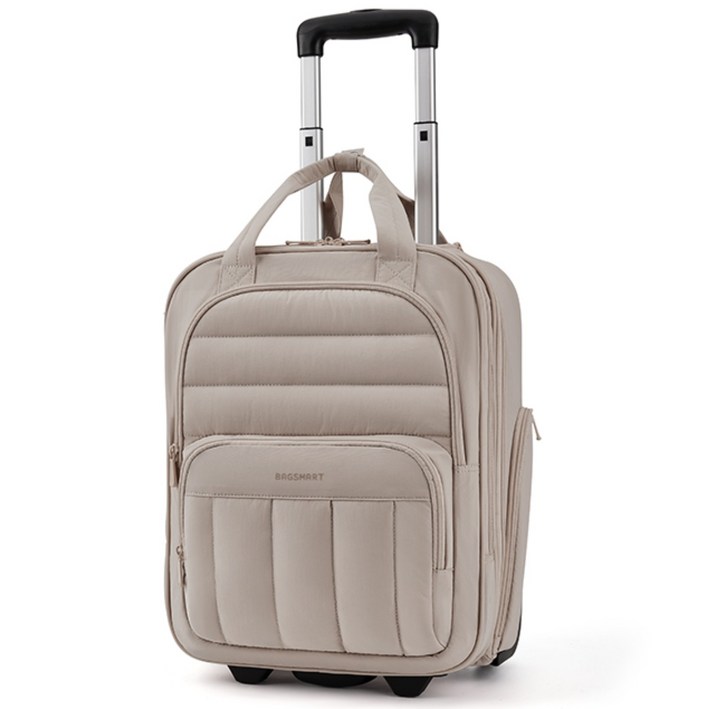 BAGSMART 여행용 소프트 캐리어 저소음 여행 가방