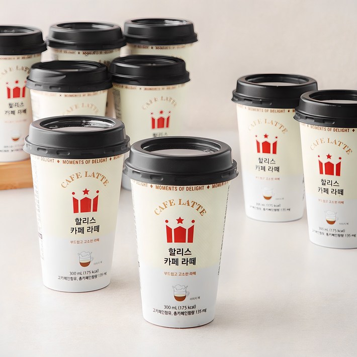 할리스 카페라떼 컵커피, 300ml, 10개 할리스 카페라떼 컵커피, 300ml, 10개