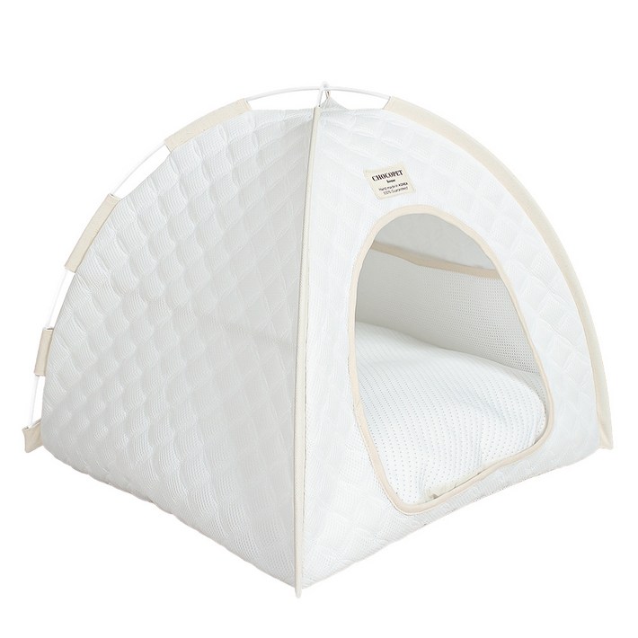 초코펫하우스 강아지 여름 쿨링 얼음의집, 화이트, 1개