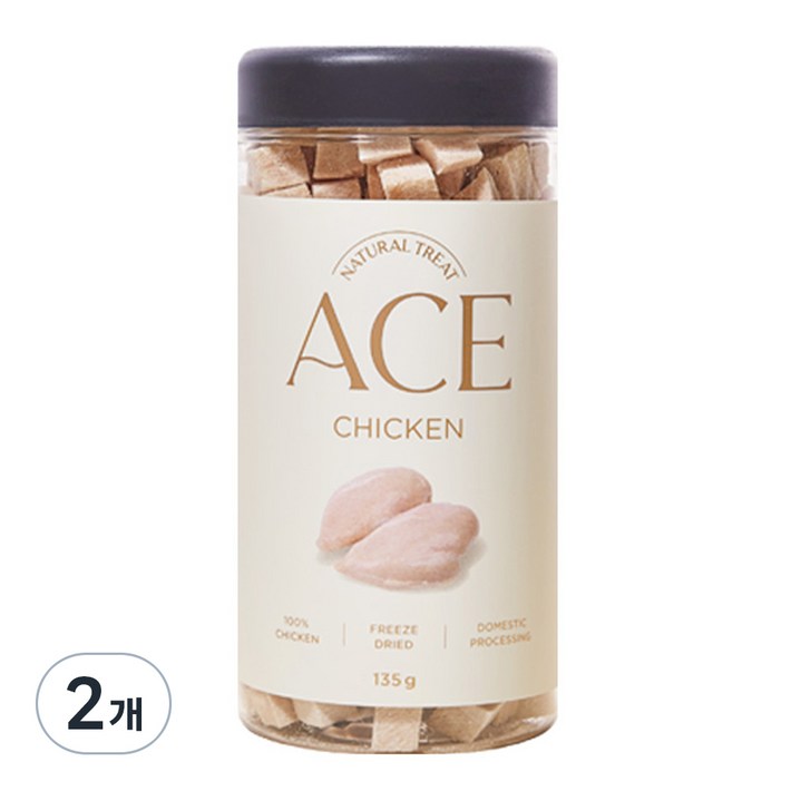 에이스트릿 반려동물 동결건조 간식 95g, 치킨, 135g, 2개 에이스트릿 반려동물 동결건조 간식 95g, 치킨, 135g, 2개