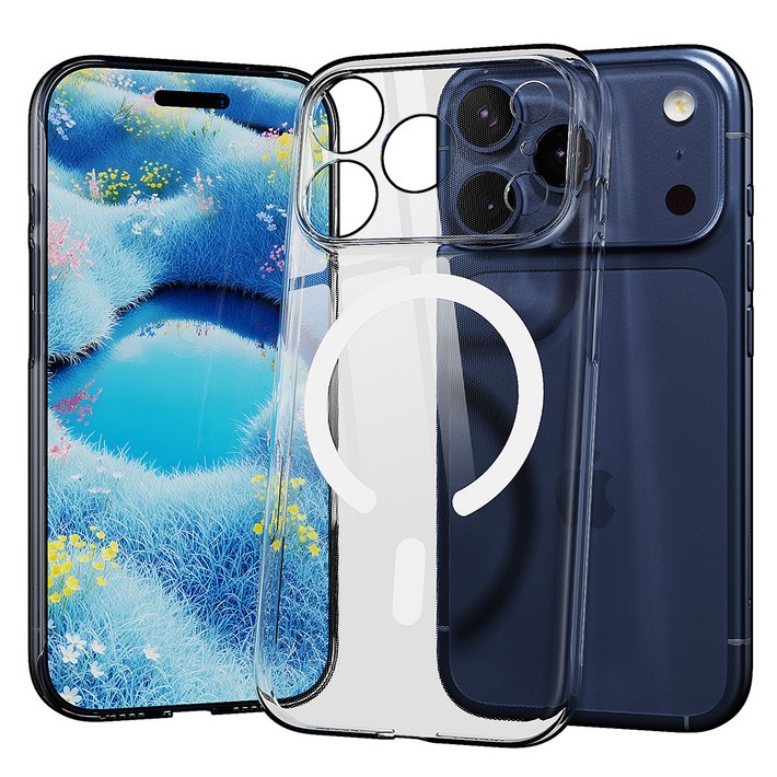 빅쏘 레빅스킨 자석 내장형 변색없는 초슬림 갤럭시 맥세이프 하드 휴대폰 케이스