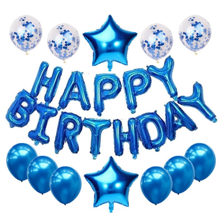 마켓감성 스타 생일파티 레터링 풍선세트