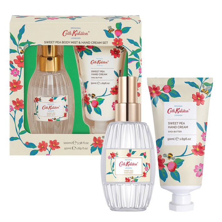 캐스키드슨 스위트피 바디미스트&핸드크림 기프트세트 바디미스트100ml + 핸드크림50ml