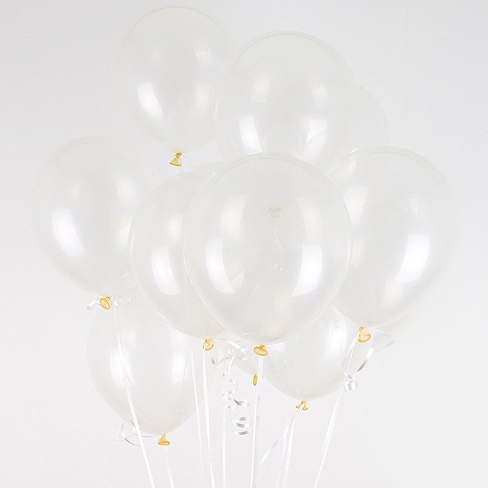 파티쇼 네오 투명 풍선 30cm, 클리어, 50개