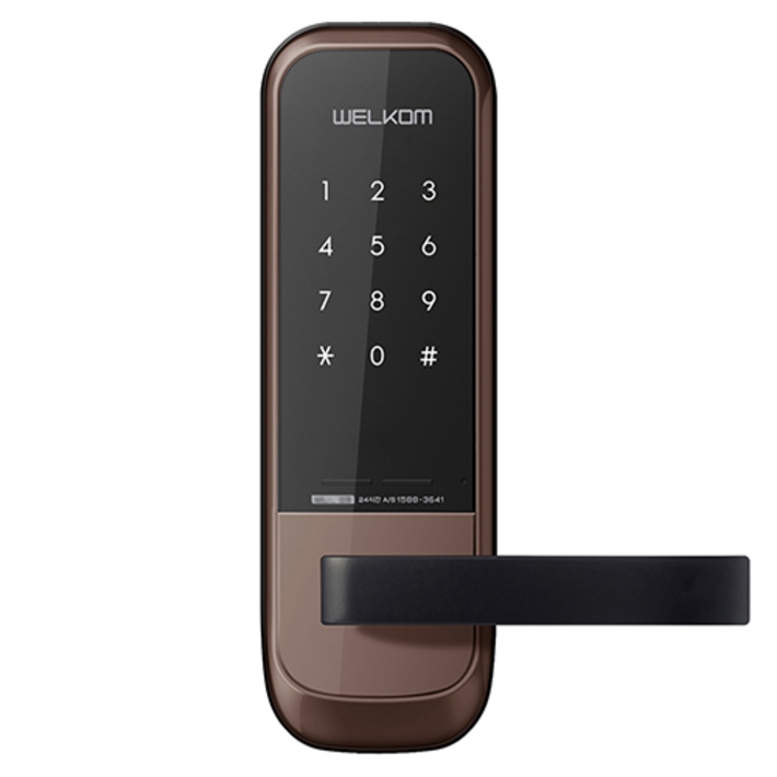솔리티 웰콤 무타공 목문용 비밀번호전용 도어락