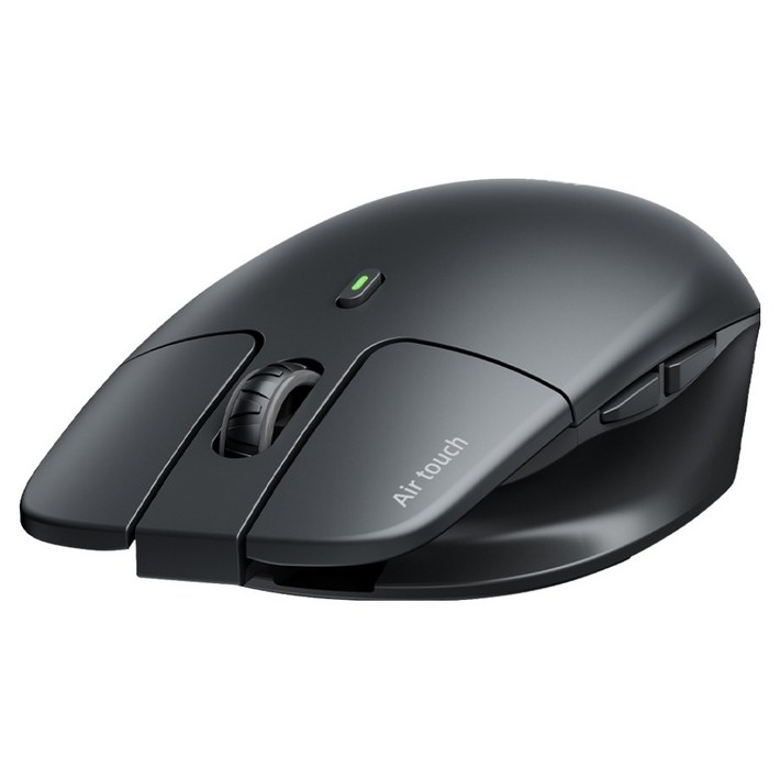 아이리버 Air Light Fit 충전식 멀티페어링 초경량 블루투스 저소음 무선 마우스, 블랙, 단일상품