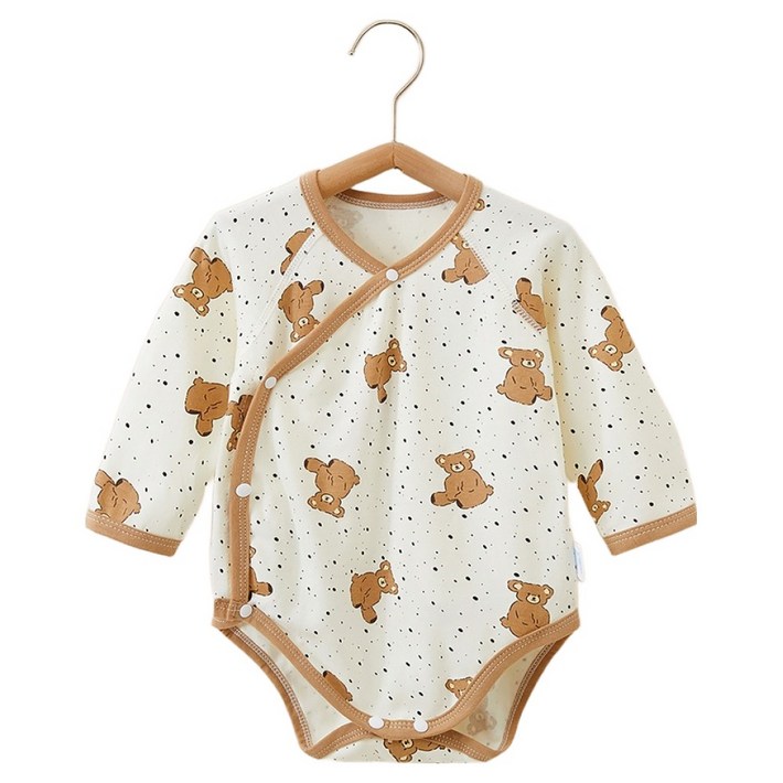 베베니즈 신생아용 패턴포인트 순면 배냇바디수트