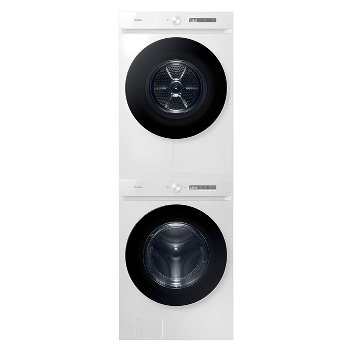 삼성전자 비스포크 그랑데 AI 드럼세탁기 WF24CB8650BW + 건조기 DV20CB8600BW 24kg + 20kg 상단직렬설치키트 방문설치
