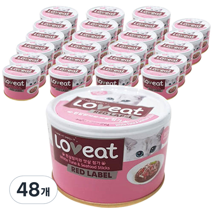 사조러브잇 레드라벨 고양이 간식캔 160g
