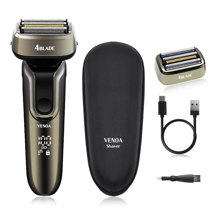 베노아 메탈릭 마스터 티타늄 코팅 전기면도기, VS7500, 메탈실버