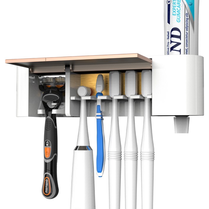 오투케어 가정용 오픈형 칫솔살균기 벽걸이형 Ti500