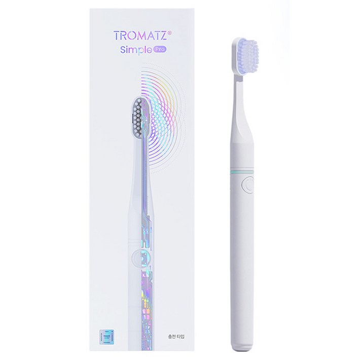 트로마츠 심플 프로 전동칫솔 충전형, TROMATZSP그레이, 1개
