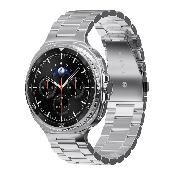 칸탐 애플워치 클래식 메탈 스트랩, 실버, 1개