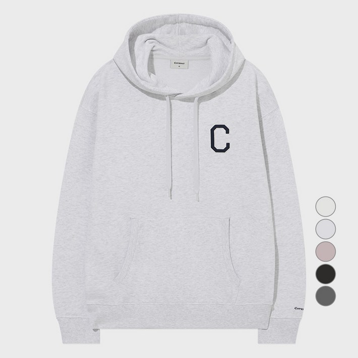 커버낫 남녀공용 C 로고 후드티