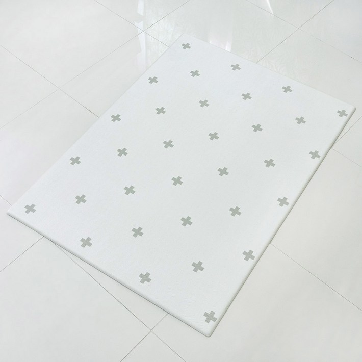 삼바텍 12T 양면 유아 놀이방매트, 크로스