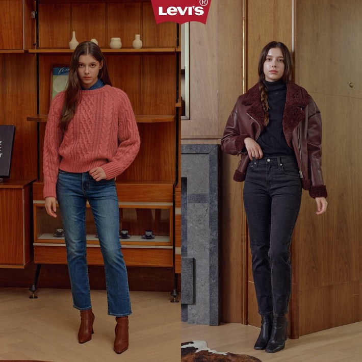 한정 수량 방송 최저가 리바이스 724 스트레이트 핏 데님 웜진 2종 여성