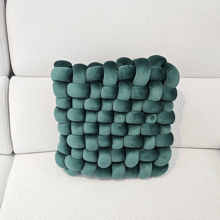 카펜터홈 꽈배기 패브릭 소파 대형 쿠션 인테리어 포인트 쿠션