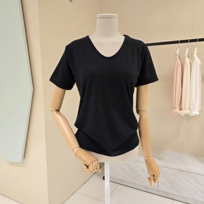 데스틸린넨 브이넥 티셔츠D2527TS0399 606882