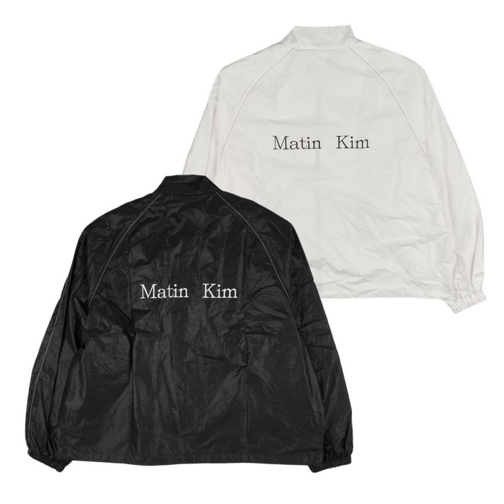 당일발송 마뗑킴 자켓 로고 코팅 점퍼 MATIN KIM LOGO COATING JUMPER  GRAD 정품보증택